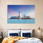 Shanghai Lujiazui Skyline Wall Art