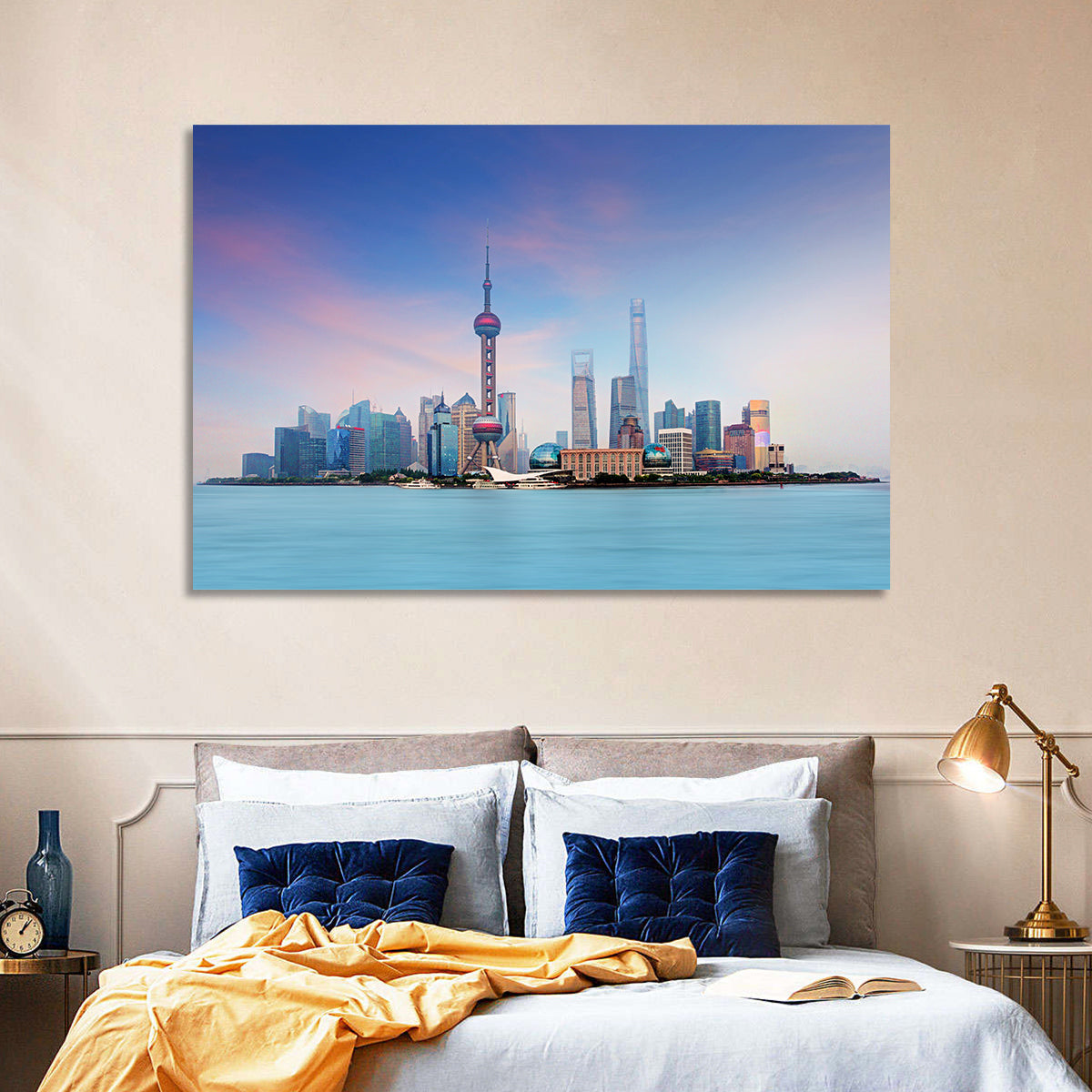 Shanghai Lujiazui Skyline Wall Art