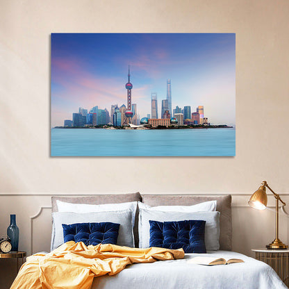 Shanghai Lujiazui Skyline Wall Art