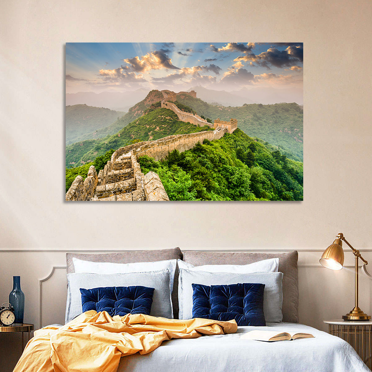 Great of China Wall Art in a room, landscape