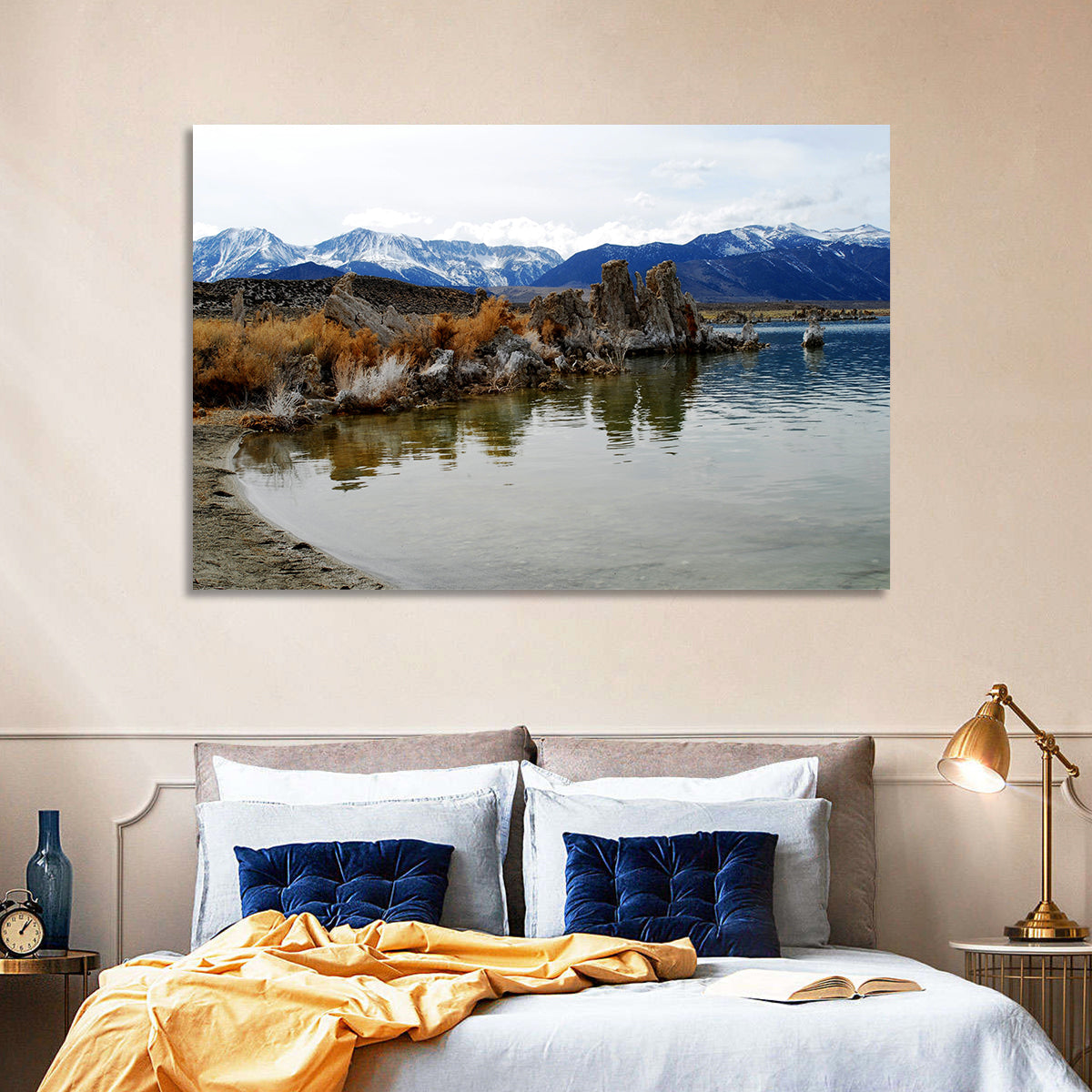 Mono Lake Tufa Towers with Mount Whitney Wall Art