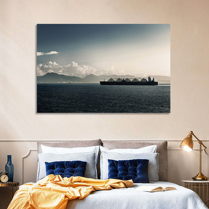 Lng Tanker at Sea Wall Art