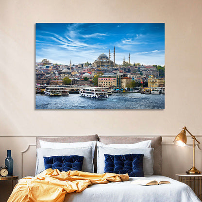 Süleymaniye Mosque Over Golden Horn Wall Art