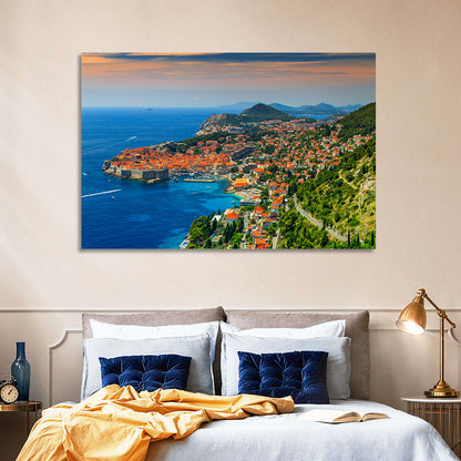 Dubrovnik Old Town Sunset Wall Art