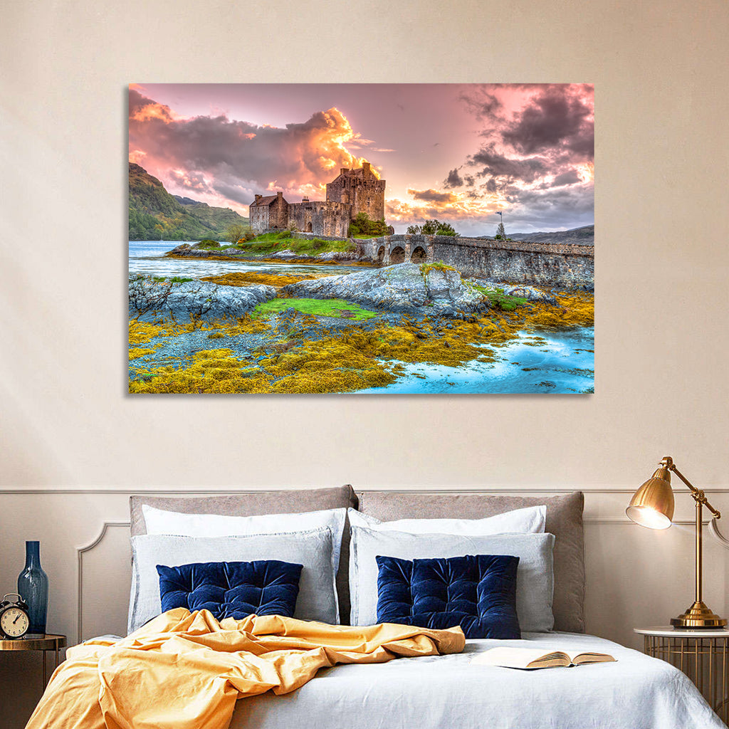 Eilean Donan Castle at Sunset Wall Art