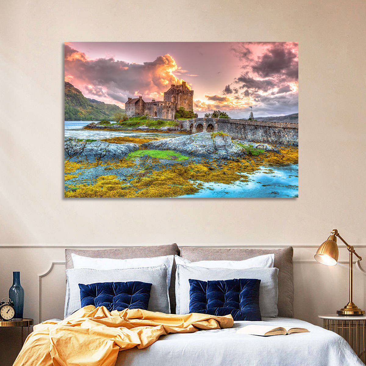 Eilean Donan Castle at Sunset Wall Art