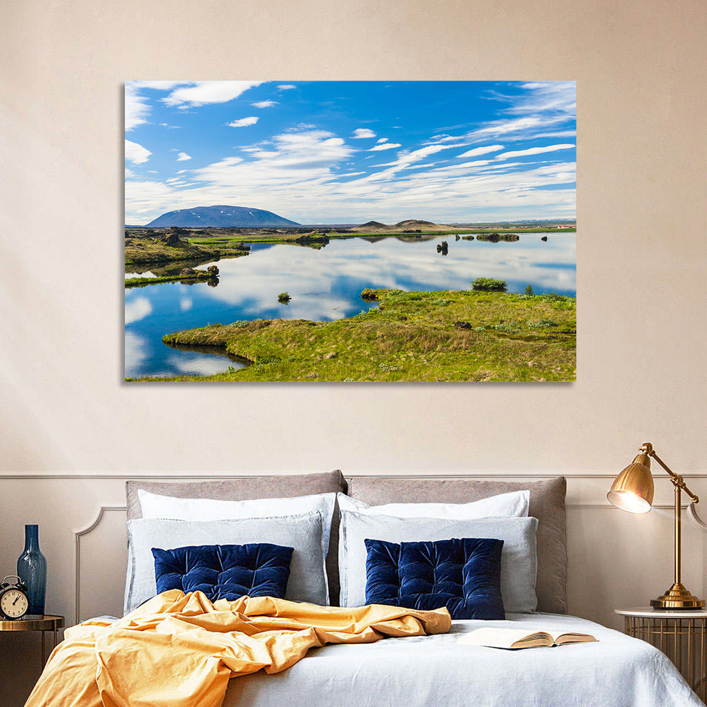 Lake Myvatn Reflection Wall Art