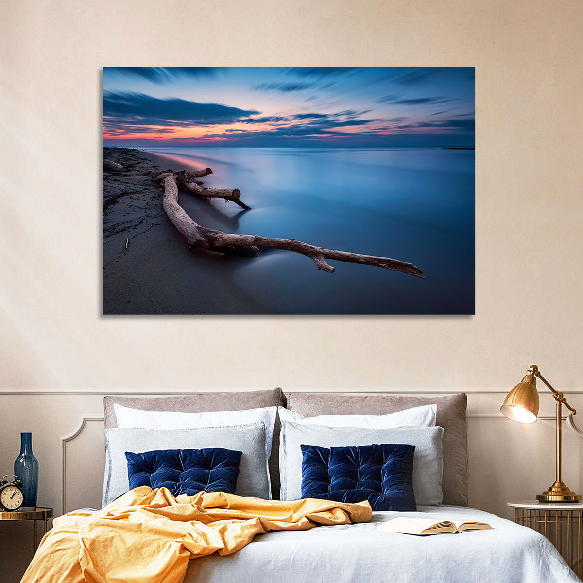 Calm Seascape at Dusk Wall Art