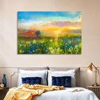 Sunset Wildflower Meadow Wall Art