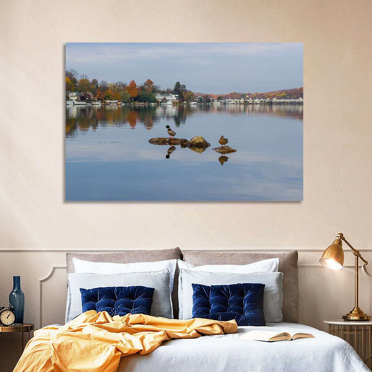 Lake Hopatcong Autumn Reflection Wall Art