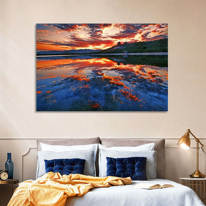 Kunming Lake Sunset, Summer Palace Wall Art