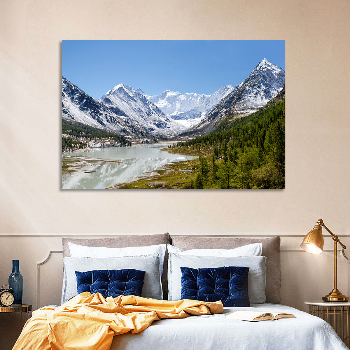 Akkem Lake Reflection Wall Art