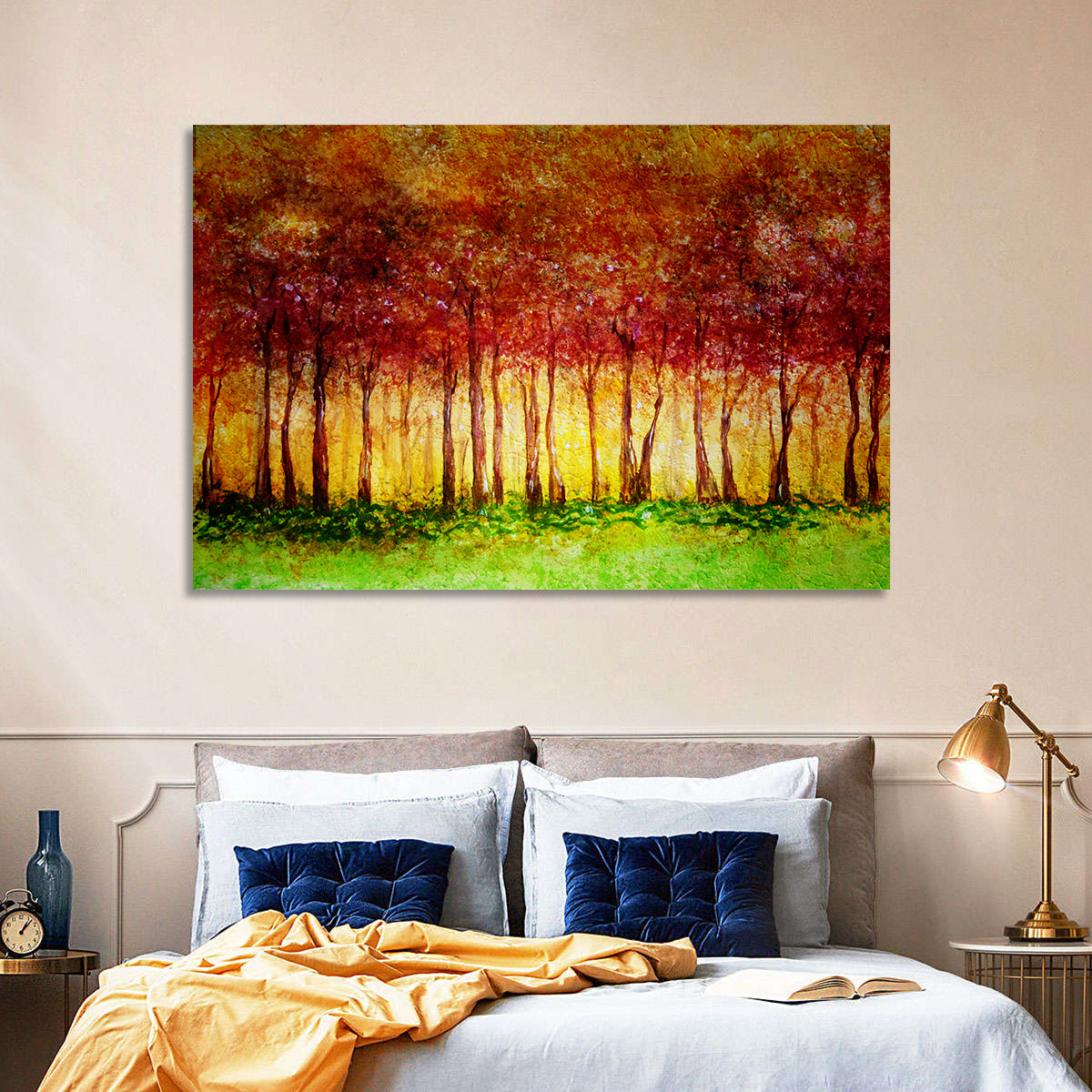 Autumn Tree Row Wall Art
