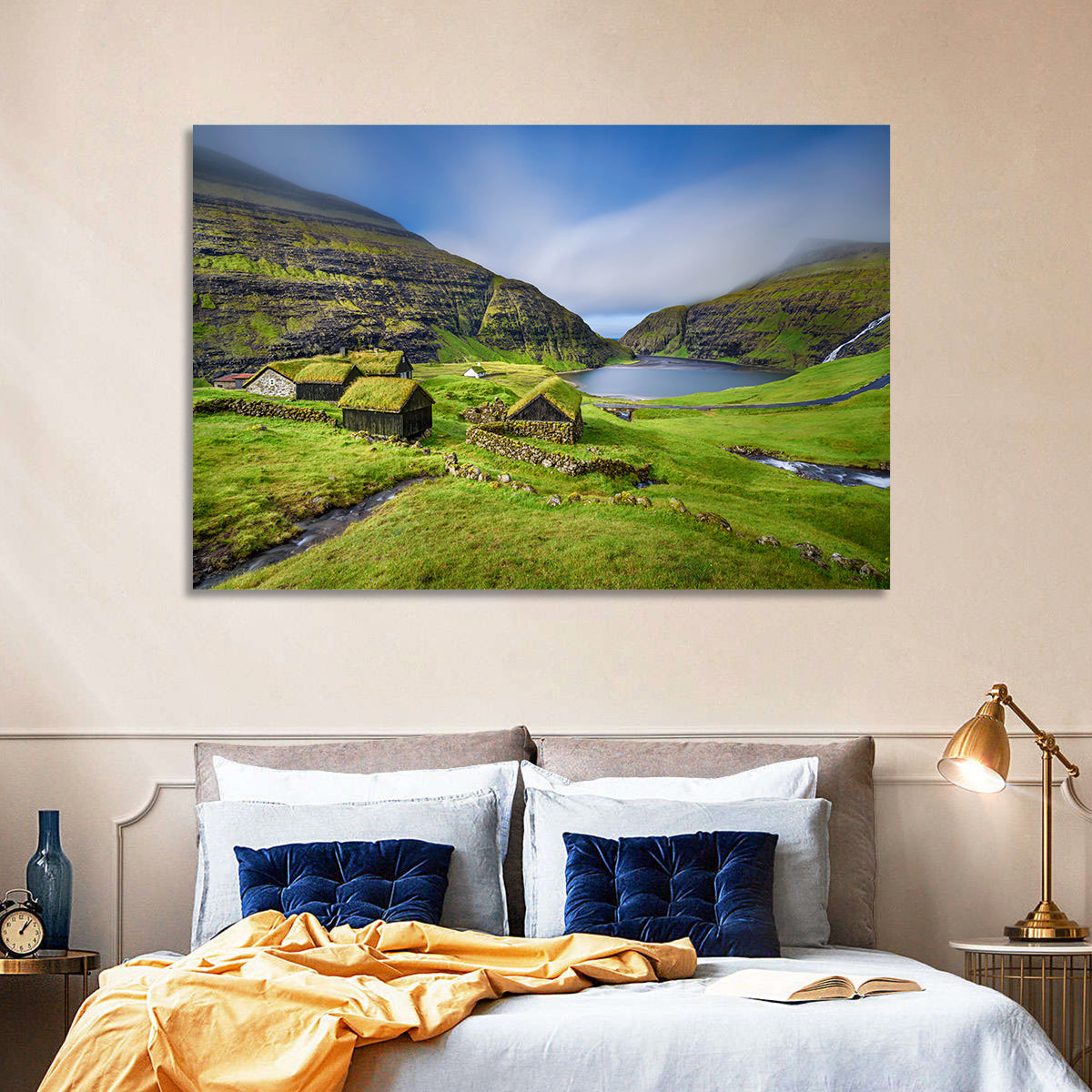 Saksun Turf Roof Cabins Wall Art
