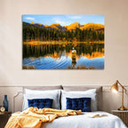 Sunrise Fishing at Sprague Lake Wall Art