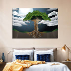 Moonlit Lovers Tree Wall Art