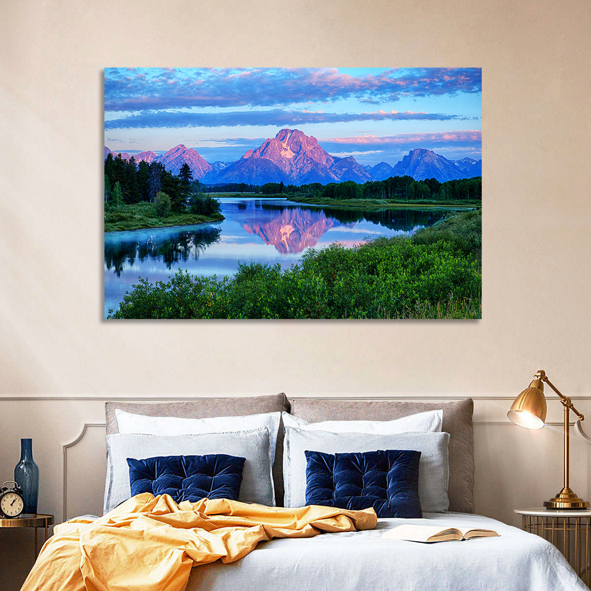 Oxbow Bend Dawn Reflection Wall Art