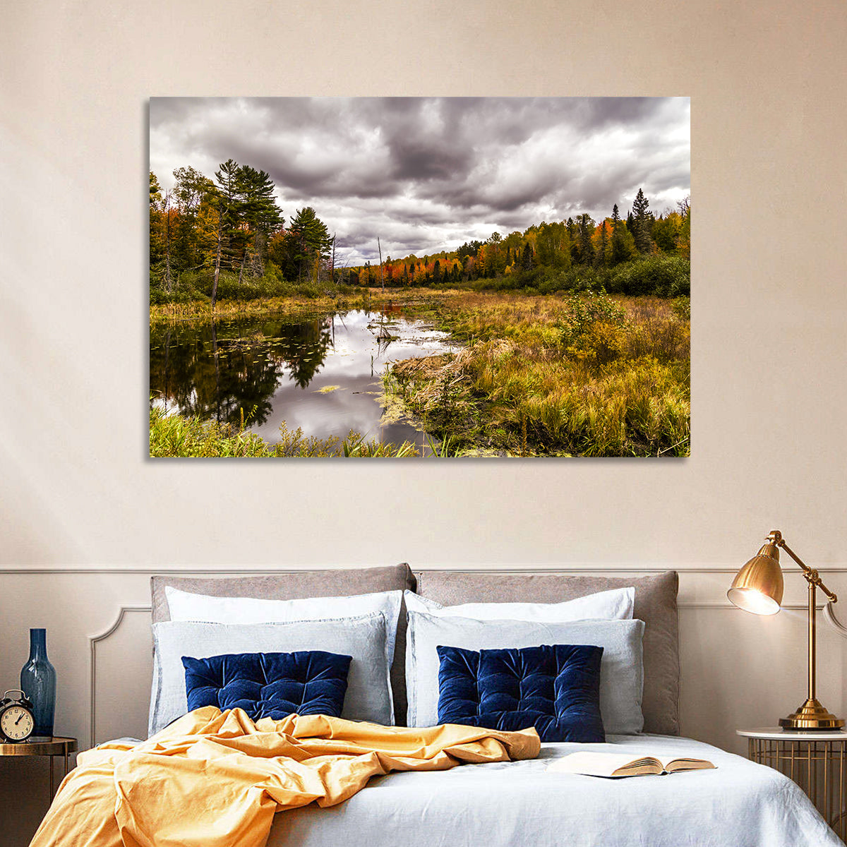 Michigan Autumn Marsh Wall Art