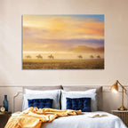 Misty Beach Horseback Riders Wall Art