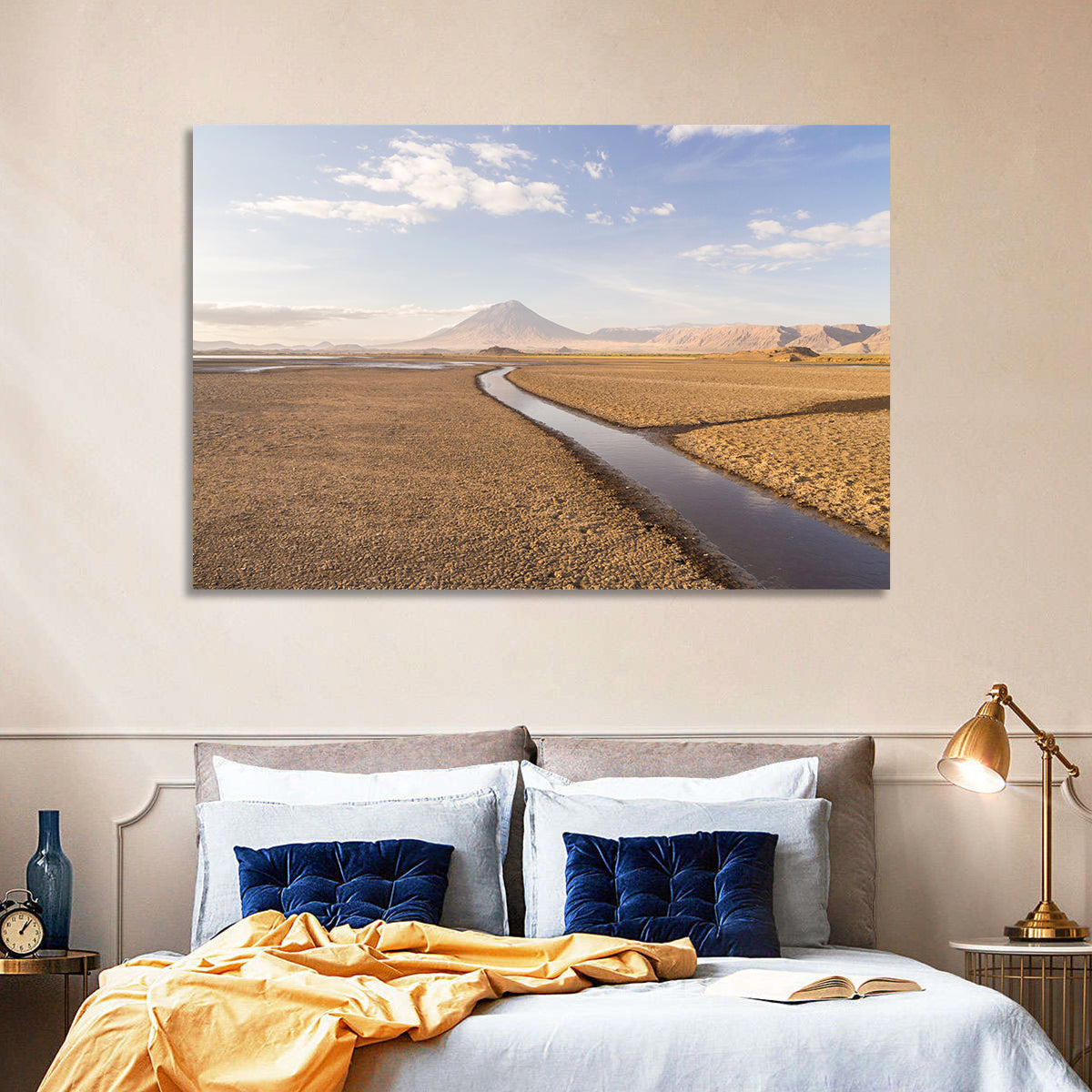 Lake Natron with Ol Doinyo Lengai Wall Art