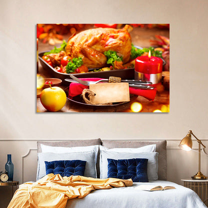 Roasted Turkey Holiday Still Life Wall Art