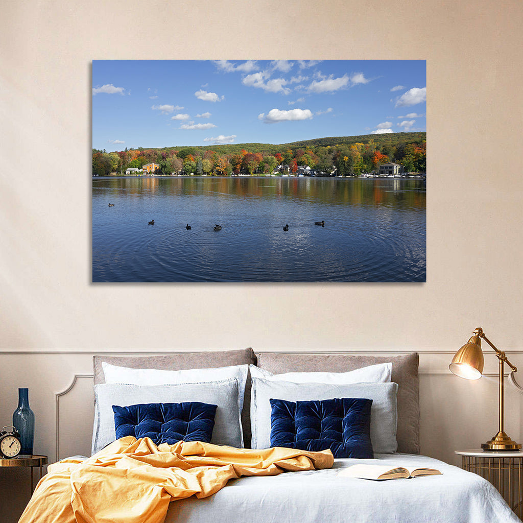 Greenwood Lake Autumn Landscape Wall Art