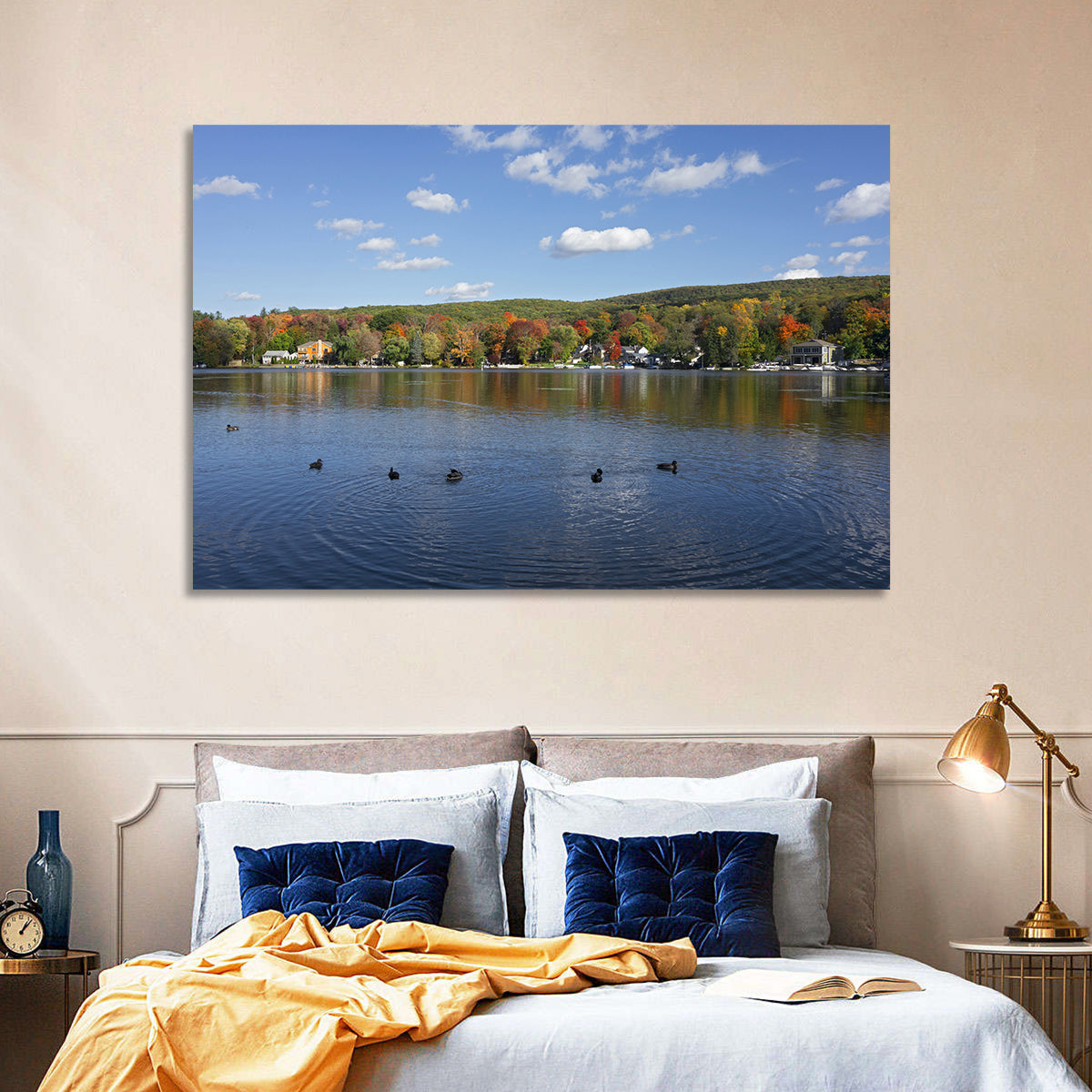 Greenwood Lake Autumn Landscape Wall Art