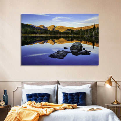 Sprague Lake Sunrise Reflection Wall Art