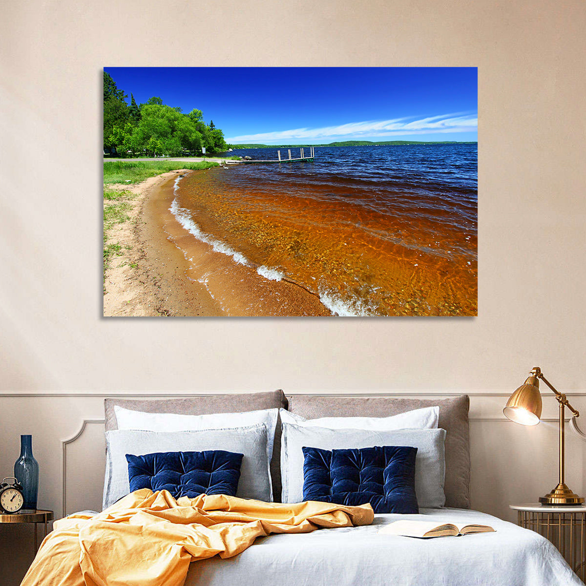 Lake Gogebic Sunny Shoreline Wall Art