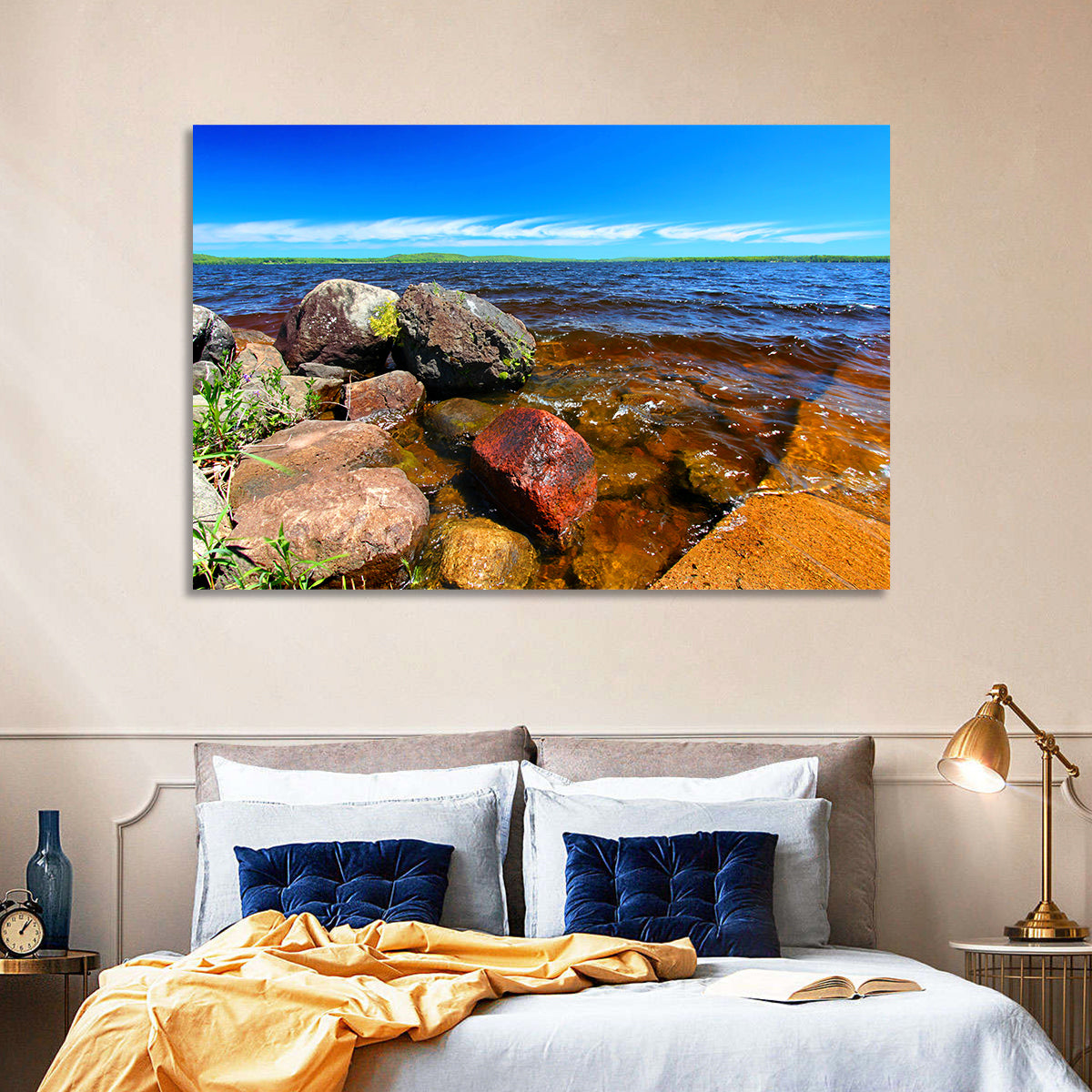 Lake Gogebic Rocky Shoreline Wall Art