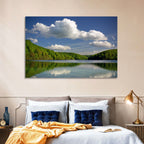 Plitvice Forest Lake Scene Wall Art