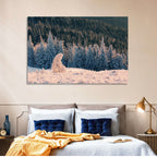 Carpathian Forest at Golden Hour Wall Art