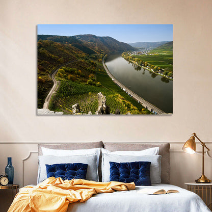 Mosel Valley at Bremm, Germany Wall Art