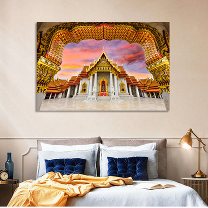Marble Temple at Sunset Wall Art