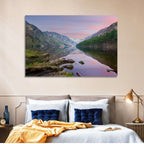 Glendalough Upper Lake at Dusk Wall Art