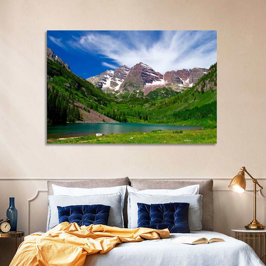 Maroon Bells Reflections at Maroon Lake Wall Art