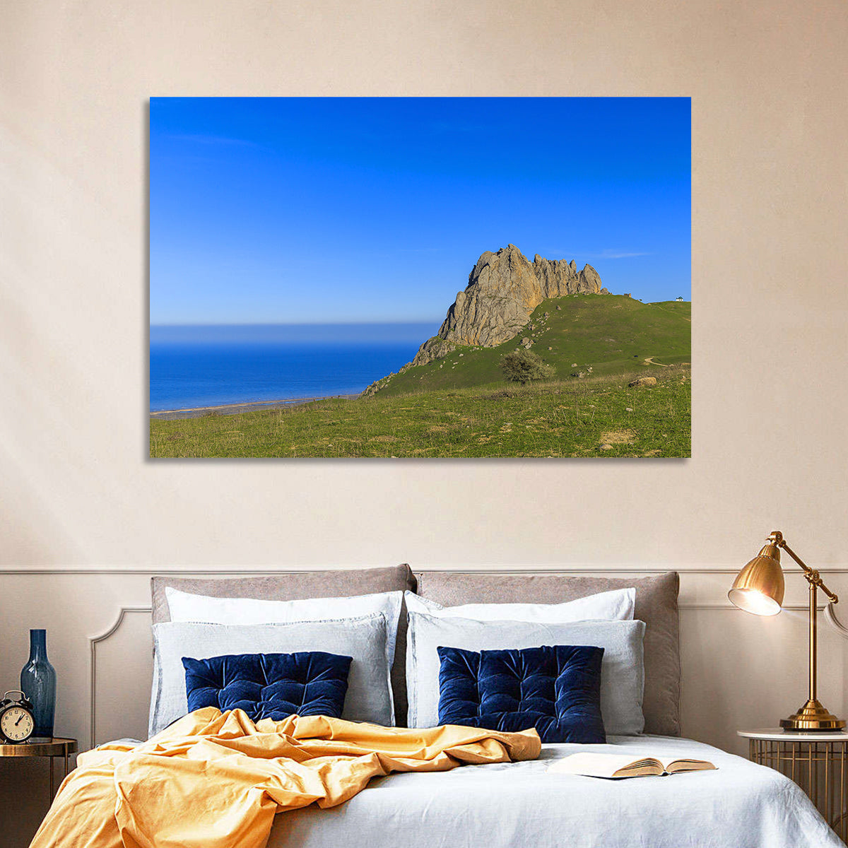Beshbarmak Mountain Wall Art in a room, landscape