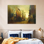 Golden Hour Urban Street Wall Art