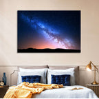 Milky Way Over Silhouetted Hills Wall Art