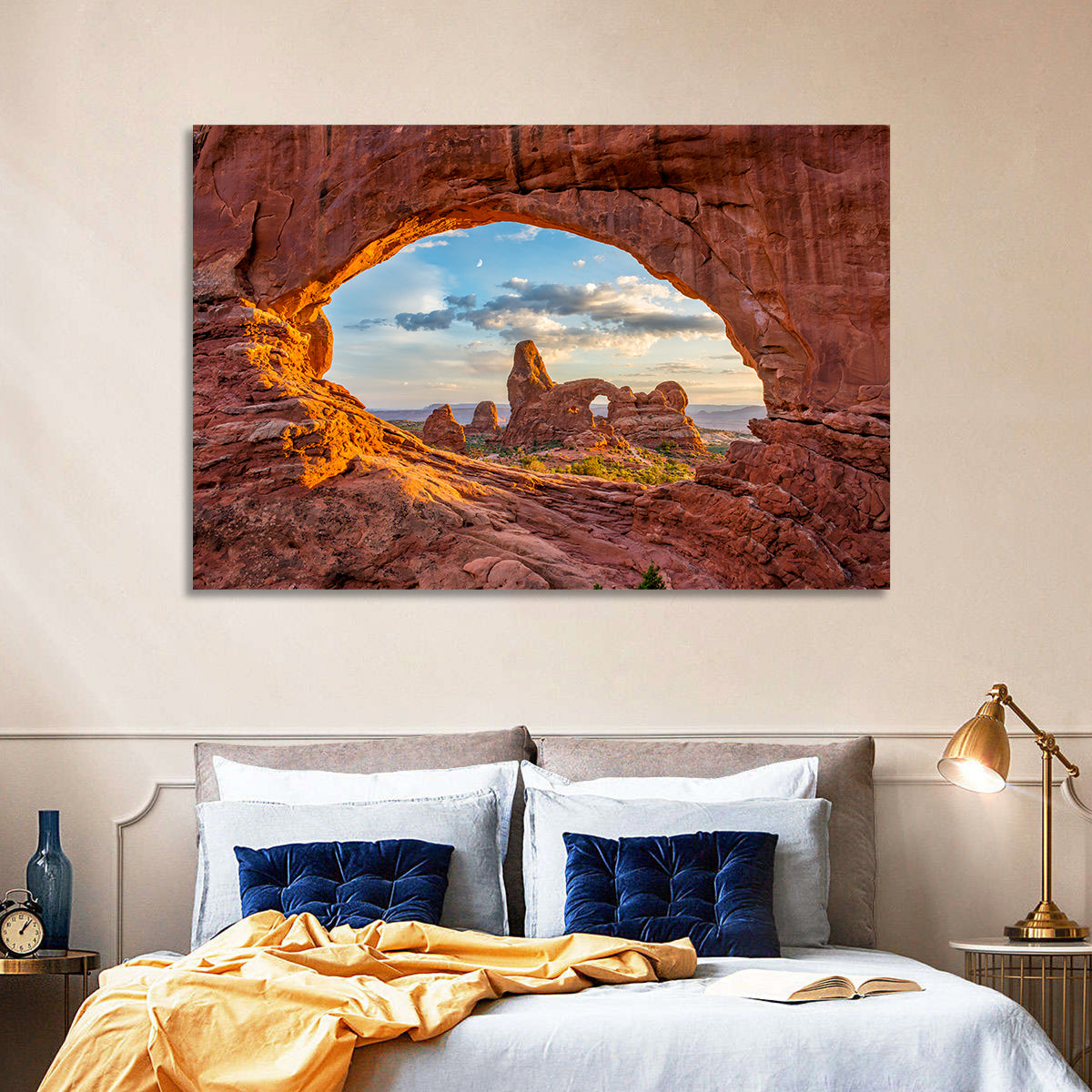 Turret Arch Through North Window Wall Art in a room, landscape
