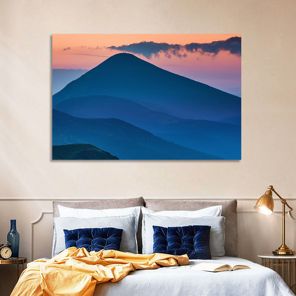 Twilight Mountain Range Wall Art