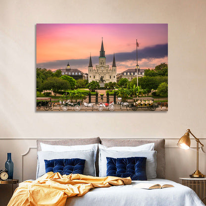 Jackson Square at Dusk Wall Art
