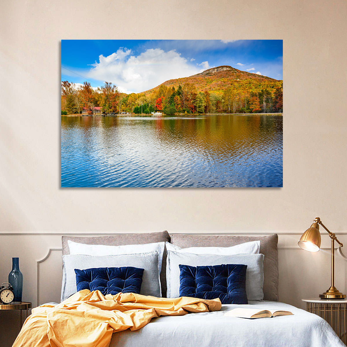 Yonah Mountain Lake View Wall Art