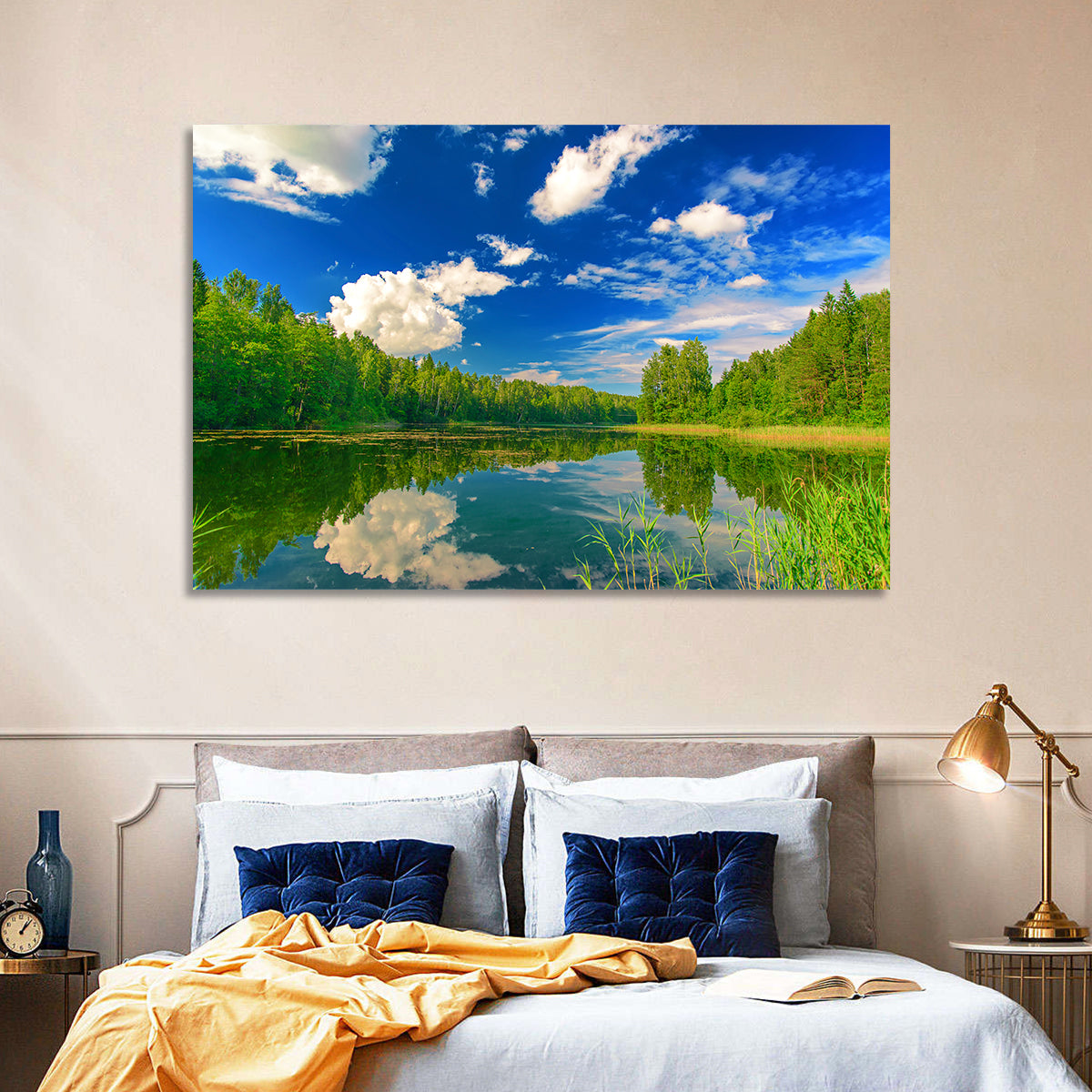 Kurtna Lake Reflection Wall Art