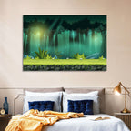 Enchanted Digital Forest Landscape Wall Art