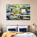Impressionist Water Lilies Study Wall Art