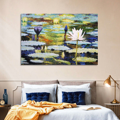 Impressionist Water Lilies Study Wall Art