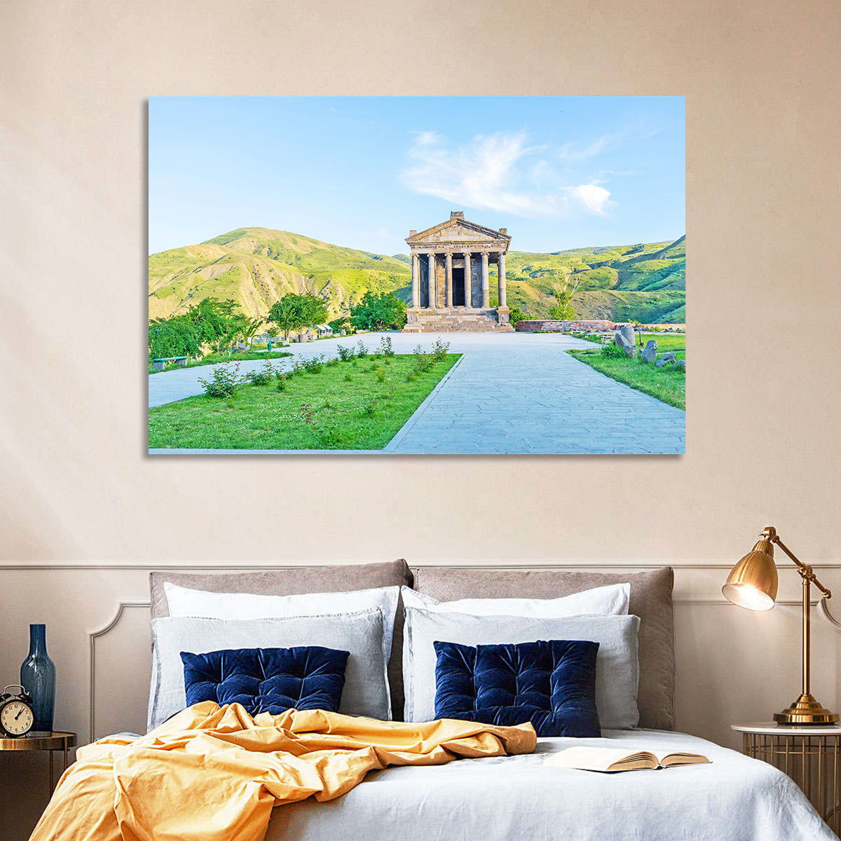 Temple of Garni, Armenia Wall Art in a room, landscape