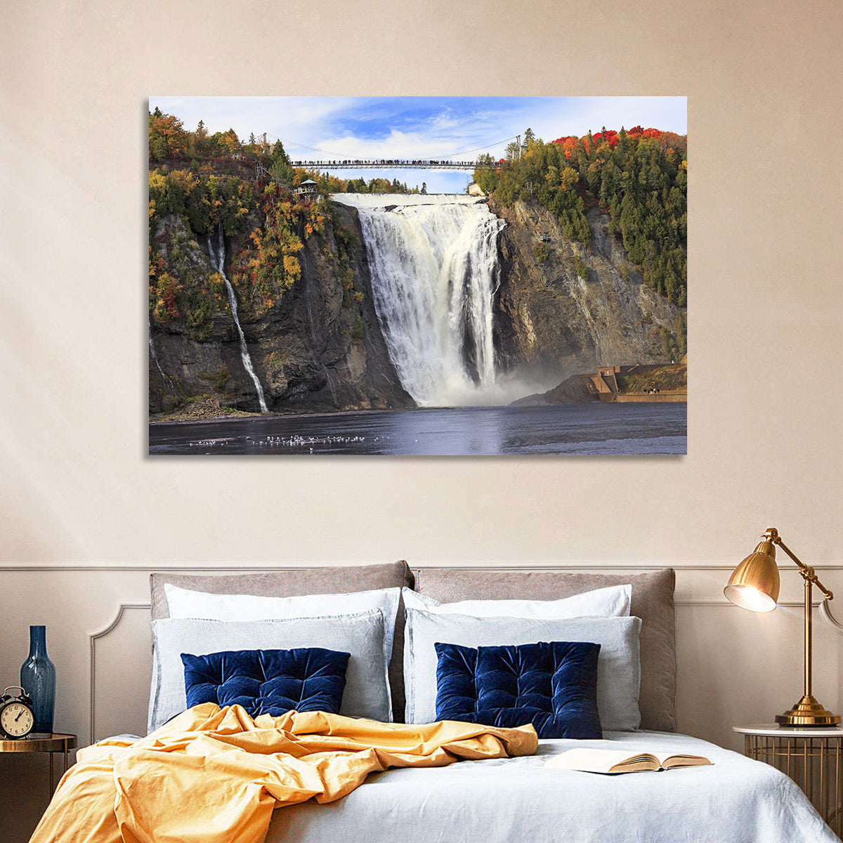 Montmorency Falls, Quebec Wall Art in a room, landscape