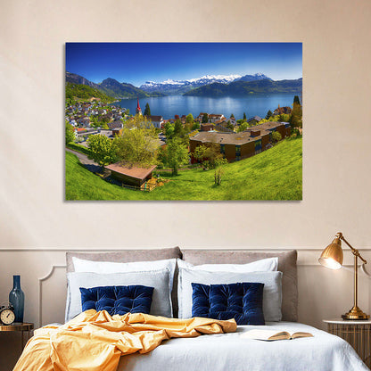Lake Lucerne, Weggis Wall Art